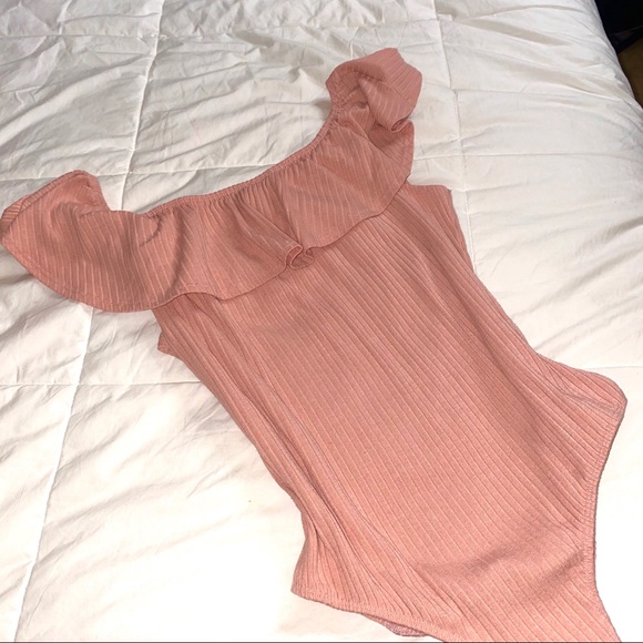 Kendall & Kylie Tops - Kendall & Kylie Ribbed Off-The-Shoulder Bodysuit Kendall & Kylie Tops - Kendall & Kylie Ribbed Off-The-Shoulder Bodysuit
